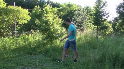 Stunning golden-haired chat up Katy E and large massive wang