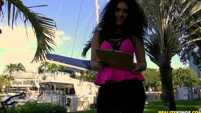 Pete was just relaxing on a bench later on a sexy Latin